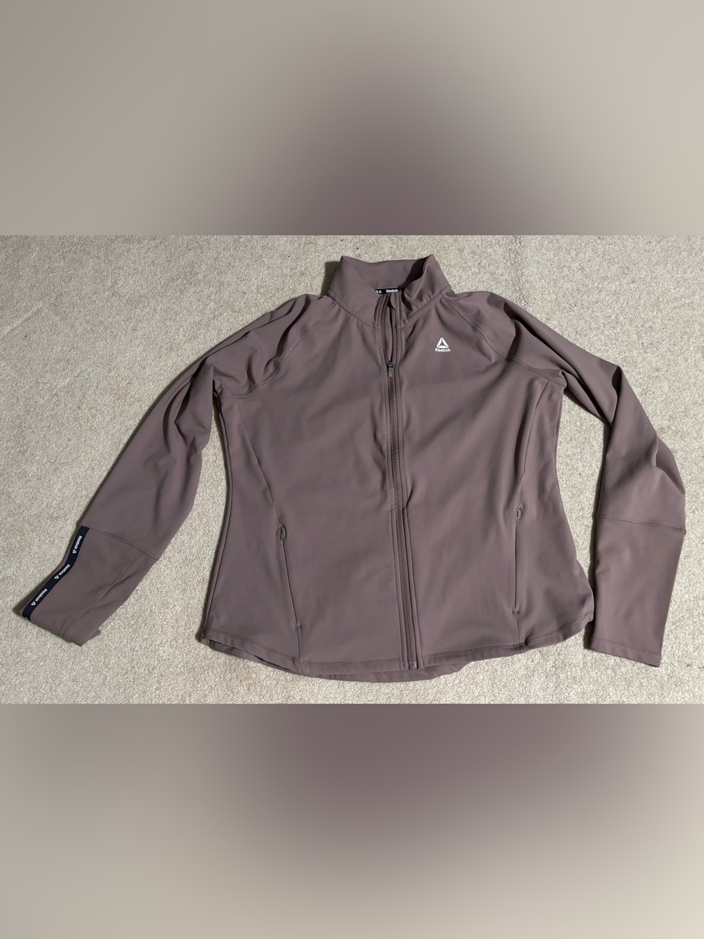 Reebok Full-Zip Jacket athletic jacket xxl cafe nude